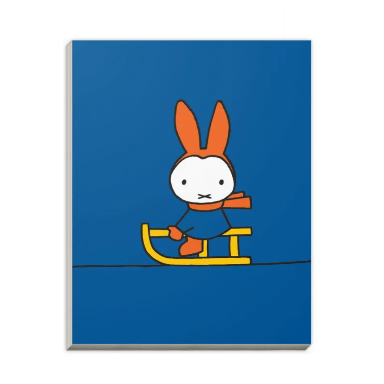 Miffy Playing on a Sleigh A6 Notepad