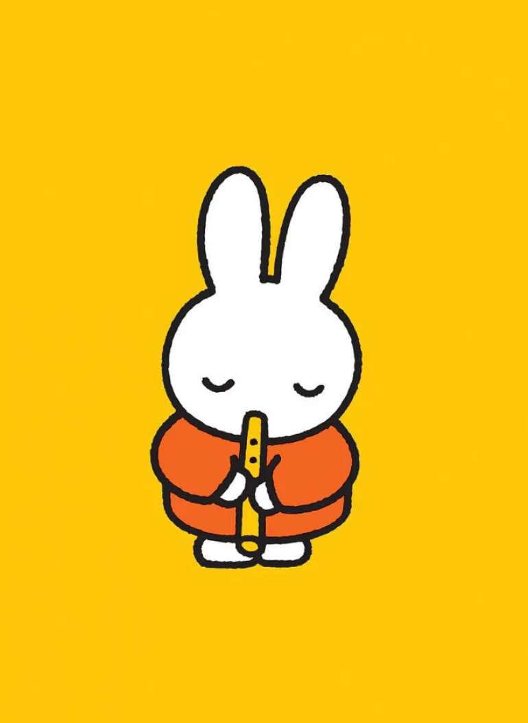 Miffy Playing the Recorder Mini Poster