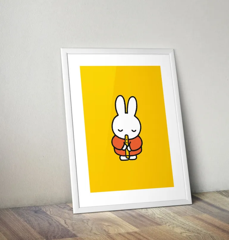 Miffy Playing the Recorder Framed Mini Poster