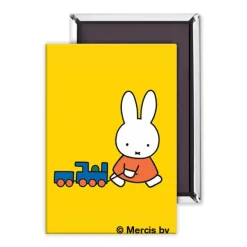 Miffy Pulling a Toy Train Magnet