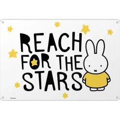 Miffy Reach for the Stars Metal Sign