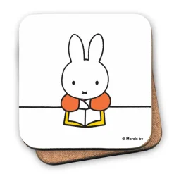 Miffy Reading a Book Cork Coaster