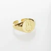Miffy Signet Adjustable Ring (18ct Gold Vermeil)