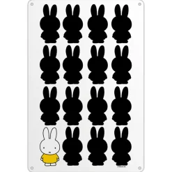 Miffy Silhouette Metal Sign