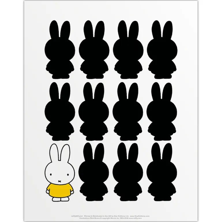 Miffy Silhouette Mini Poster