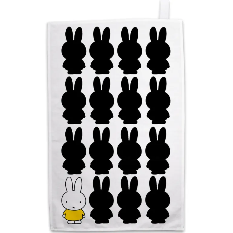 Miffy Silhouette Tea Towel