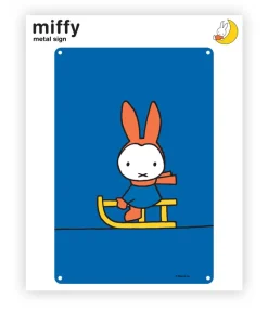 Miffy sleigh Metal Sign