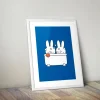 Miffy Taking a Bath Framed Mini Poster