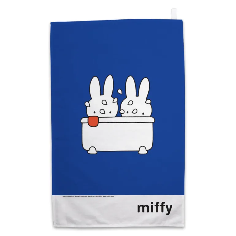 Miffy Taking a Bath Tea Towel
