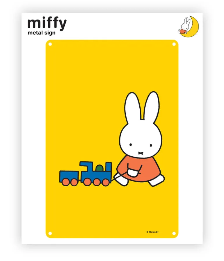 Miffy train Metal Sign