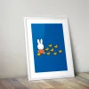 Miffy Walking with Ducks Framed Mini Poster