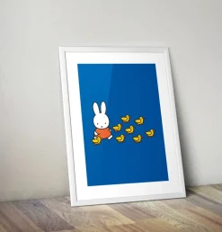 Miffy Walking with Ducks Framed Mini Poster