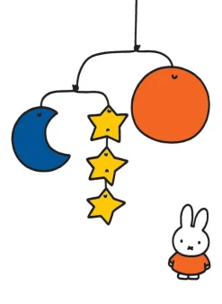 Miffy with a Planet Mobile Mini Poster