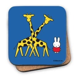 Miffy with Two Giraffes Cork Coaster