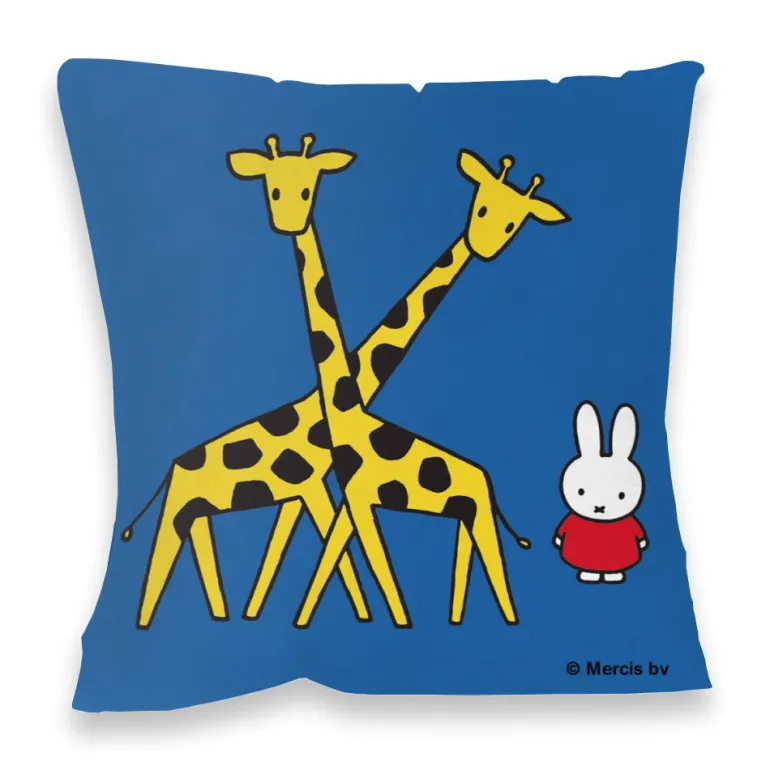 Miffy with Two Giraffes Cushion