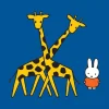 Miffy with Two Giraffes Mini Poster