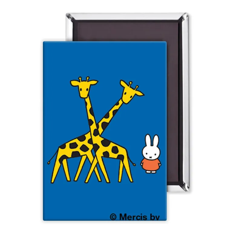 Miffy with Two Giraffes Magnet