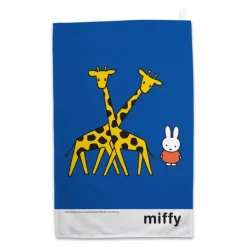 Miffy with Two Giraffes Tea Towel