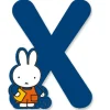 X (Blue) - A to Z Miffy wooden letter