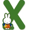 X (Green) - A to Z Miffy wooden letter
